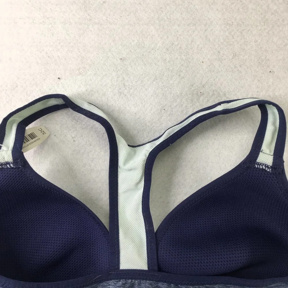 Adore Me Bra Womens 32C Blue Sports Bra Lightweight Gym Workout Yoga Casual